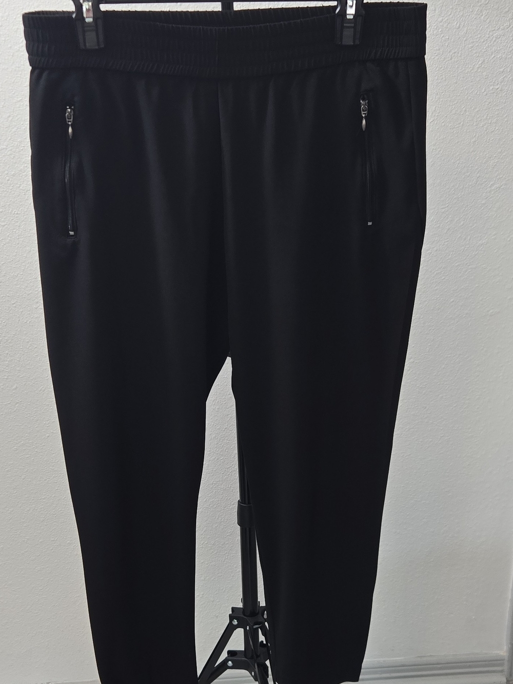 New York & Company Black Men's Jogger Pants with Zipper Pockets